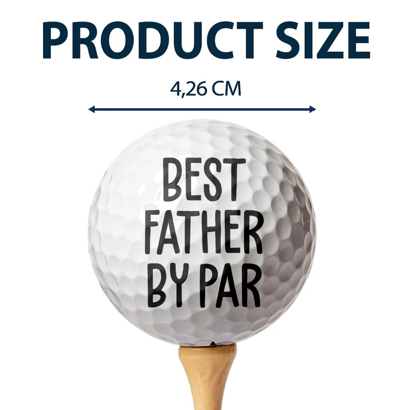 Happy,Sport Dad,Golf,Gift For Father,Gift For Men - Custom Photo Pencil Drawing Best Daddy By Par - Personalized Golf Ball