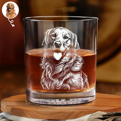 Engraved Whiskey Glass