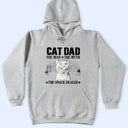 Custom Photo,Art Design,Cat Dad,Pet Lovers,Gift For Father,Playful,Photo - Pencil Sketch - White BG - Custom Photo Pencil Sketch Art Cat Dad The Man The Myth The Snack Dealer - Personalized T Shirt
