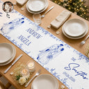 Art Design, Custom Photo, Married Couple, Romantic, Gift For Couples, Wedding, Photo - Pencil Sketch - Remove BG - Custom Photo Pencil Sketch Couples Wedding Engaged Bachelor Party - Personalized Table Runner