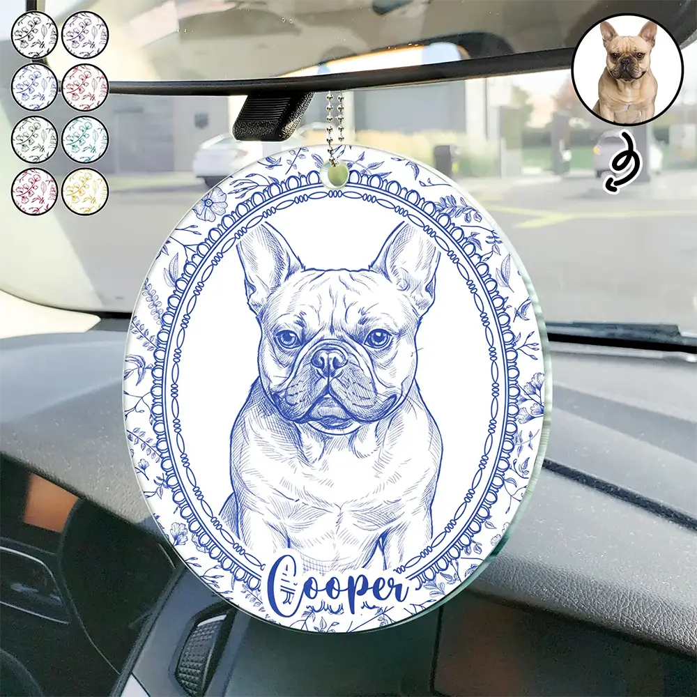 Art Design,Healing,Pet Memorial,Pet Lovers,Memorial,Photo - Pencil Sketch - Remove BG - Custom Photo Pencil Sketch Dog Cat Pet Portrait Toile Remembrance - Personalized Acrylic Car Hanger