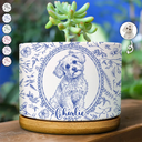 Art Design,Cozy,Pet Lovers,Photo - Pencil Sketch - Remove BG - Custom Photo Pencil Sketch Dog Cat Pet Portrait Toile Remembrance - Personalized Plant Pot