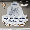 Art Design,Sentimental,Pet Lovers,Memorial,Photo - Pencil Sketch - Remove BG - Custom Photo Pencil Sketch I Will Carry You With Me - Personalized Custom Shaped Car Visor Clip