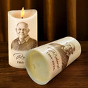 Family, Gift For Bestie, Dog Lovers, Cat Lovers, Custom Photo, Gift For Mother, Gift For Father, Memorial, Love - Custom Photo Pencil Sketch Memorial Family Dog Cat Portrait - Personalized Flameless LED Candle