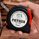 Gift For Father,New Dad,Gift For Men,Happy,Non-Eng,Photo - Pencil Sketch - Custom Photo Pencil Sketch New Dad I Love You - Personalized Tape Measure