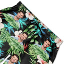 Summer, Custom Photo, Funny, Gift For Men, Gift For Yourself - Custom Photo People And Pet Faces Couple Dog Cat - Personalized Unisex Beach Shorts