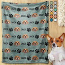 Custom Photo,Pet Lovers,Happy - Custom Photo Pet Dog Cat Face - Personalized Pet Blanket