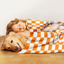 Custom Photo,Pet Lovers,Happy - Custom Photo Pet Dog Cat Square Background - Personalized Pet Blanket