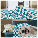 Custom Photo,Pet Lovers,Happy - Custom Photo Pet Dog Cat Square Background - Personalized Pet Blanket