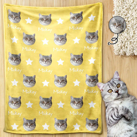 Couverture personnalisée pour animaux de compagnie avec photo de votre animal de compagnie