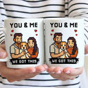 Gift For Couples,Gift For Husband,Gift For Wife,Gift For Boyfriend,Gift For Girlfriend,Dog Couple,Cat Couple,Pet Couple,Love,LGBT - Custom Photo Pixel Art Effect Found On The Internet - Personalized Mug