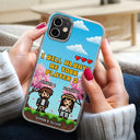 Gift For Couples,Gift For Husband,Gift For Wife,Gift For Boyfriend,Gift For Girlfriend,LGBT,Gaming,Happy - Custom Photo Pixel Art Standee 2 Player Mode - Personalized Clear Phone Case