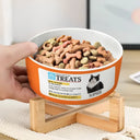 Pet Lovers,Funny - Custom Photo Prescription Treat For Pet - Personalized Pet Bowl