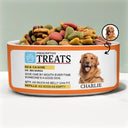 Pet Lovers,Funny - Custom Photo Prescription Treat For Pet - Personalized Pet Bowl
