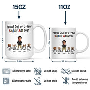 Gift For Yourself,Gift For Men,Pet Lovers,Pet Dad,Dog Lovers,Dog Dad,Cat Lovers,Cat Dad - Custom Photo Proud Dog Dad - Personalized Mug