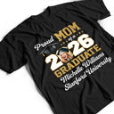 Graduation,Family - Custom Photo Proud Mom Of A Graduate - Personalized T Shirt
