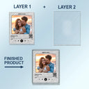 Custom Photo,Gift For Couples - Custom Photo QR Code Song - Personalized Custom Shaped Acrylic Car Visor Clip