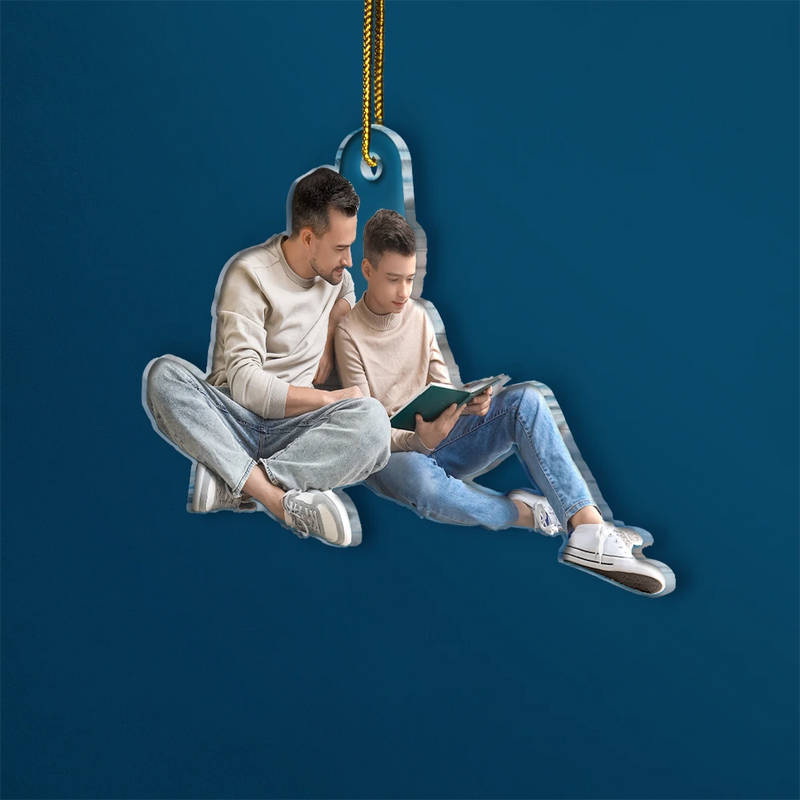 Gift For Yourself,Gift For Women,Gift For Men,Happy,Christmas,Custom Photo,Reading,Photo Hobby Ornament - Custom Photo Reading Lovers - Personalized Acrylic Photo Ornament