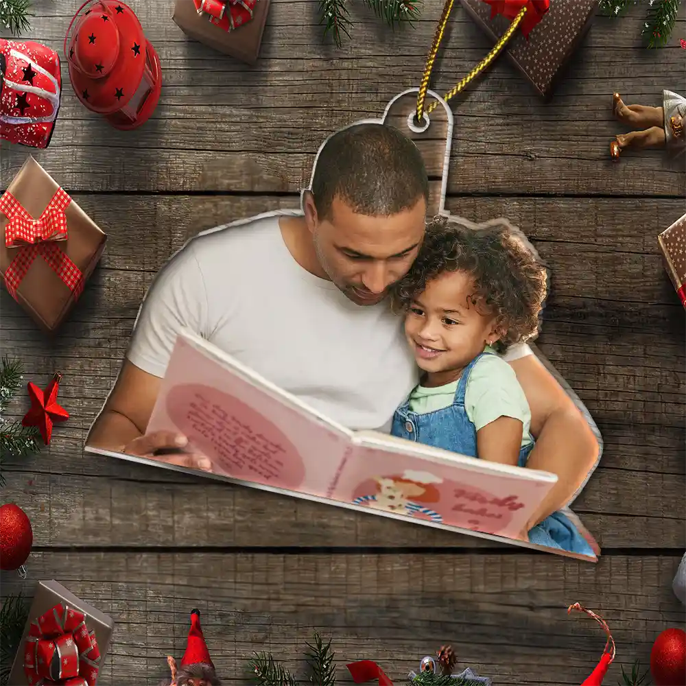 Gift For Yourself,Gift For Women,Gift For Men,Happy,Christmas,Custom Photo,Reading,Photo Hobby Ornament - Custom Photo Reading Lovers - Personalized Acrylic Photo Ornament