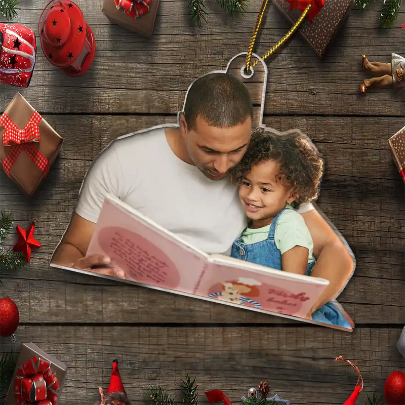 Gift For Yourself,Gift For Women,Gift For Men,Happy,Christmas,Custom Photo,Reading,Photo Hobby Ornament - Custom Photo Reading Lovers - Personalized Acrylic Photo Ornament