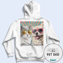 Dog Dad,Pet Lovers,Gift For Father,Custom Photo,Art Design,Adorable,Photo - Watercolor - Remove BG,Icon - Custom Photo Realistic Watercolor Art Dog Cat Dad Mom Pet Lover Hand Punch - Personalized T Shirt
