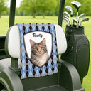 Custom Photo,Golf,Pet Dad,Pet Lovers,Funny,Non-Eng,Photo - Watercolor (remove BG),Playful - Custom Photo Realistic Watercolor Art Dog Cat Pet Portrait Vintage - Personalised Golf Towel
