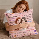 Art Design,Gift For Bestie,Christmas,Cozy,Photo - Watercolor - Remove BG - Custom Photo Realistic Watercolor Art I Hugged This Soft Pillow Bestie - Personalized Pillow