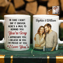 Love, Gift For Couples, Gift For Husband, Gift For Wife, Gift For Boyfriend, Gift For Girlfriend - Custom Photo Realistic Watercolor Art In Case I Don't Say It Enough - Personalized White Edge-to-Edge Mug