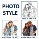 Custom Photo, Art Design, Summer, Gift For Couples, Top Market, Romantic, Photo - Watercolor - Remove BG - Custom Photo Realistic Watercolor Art Our Adventures Couple - Personalized Ticket Memory Box