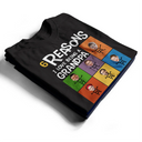 Custom Photo Reasons I Love Being Dad Grandpa - Personalized T Shirt