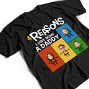 Gift For Yourself,Gift For Men,Gift For Grandpa,Gift For Father - Custom Photo Reasons I Love Being Dad Grandpa - Personalized T Shirt