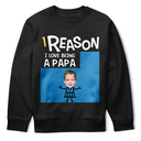 Gift For Yourself,Gift For Men,Gift For Grandpa,Gift For Father - Custom Photo Reasons I Love Being Dad Grandpa - Personalized T Shirt