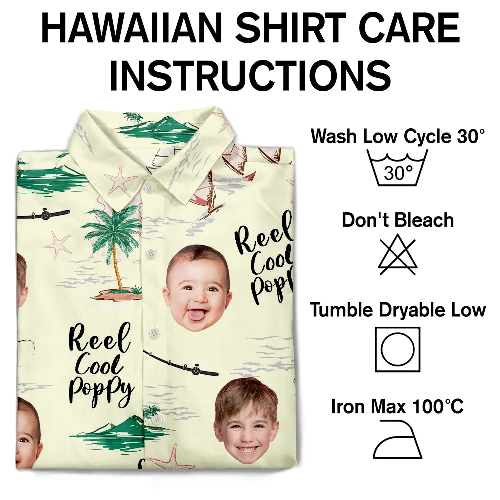 Gift For Men,Gift For Father,Gift For Grandpa - Custom Photo Reel Cool Dad - Personalized Hawaiian Shirt