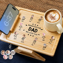 Gift For Men, Gift For Father, Gift For Grandpa, Gift For Husband, Gift For Couples, Non-Eng, Photo, Icon, Adorable - Custom Photo Reserved For Dad We Love You - Personalized Couch Arm Table
