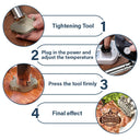 Happy, Gift For Yourself, Gift For Women, Gift For Men, Grilling - Custom Photo Restaurant Logo, Personal Brand Logo - Personalized Grilling Branding Stamp