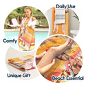 Gift For Wife, Gift For Yourself, Gift For Women, Gift For Sisters, Gift For Bestie, Beach, Happy - Custom Photo Salty Lil Beach - Personalized Beach Towel