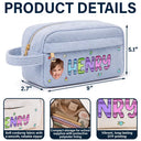 Back To School, Custom Photo, Gift For Kids, Confident, Cut-Face Photo - Custom Photo School Kids' Back To School - Personalized Corduroy Pencil Case