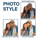 Custom Photo, Art Design, Family, Adorable, Photo - Semi Realistic Portrait - Custom Photo Semi Realistic Portrait Family Couple Pet Lovers Portrait - Personalized Acrylic Keychain