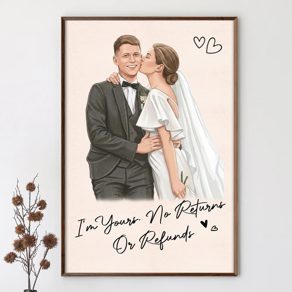 Custom Photo, Art Design, Gift For Couples, Romantic, Photo - Semi Realistic Portrait - Custom Photo Semi Realistic Portrait You & Me We Got This - Personalized Poster