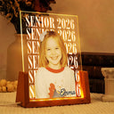 Graduation,Happy,Photo,Proud - Custom Photo Senior Vintage Portrait - Personalized Night Light