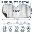 Custom Photo Sexy Woman Man At The Beach - Personalized Auto Sunshade