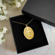 Custom Photo,Gift For Yourself,Gift For Women,Happy - Custom Photo Simple Initial Necklace - Personalized Locket Necklace