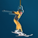 Gift For Yourself,Gift For Women,Gift For Men,Happy,Christmas,Custom Photo,Photo Hobby Ornament - Custom Photo Skiing Lovers Family - Personalized Acrylic Photo Ornament