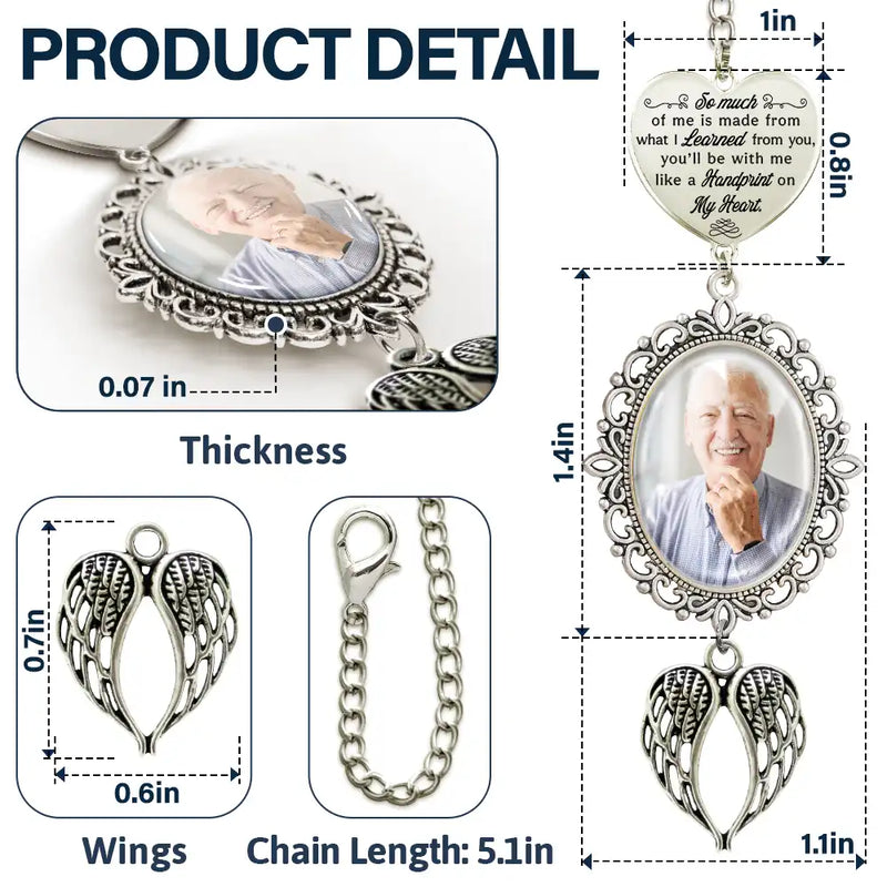 Graduation,Gift For Yourself,Memorial - Custom Photo So Much Of Me Is Made - Personalized Graduation Tassel Charm