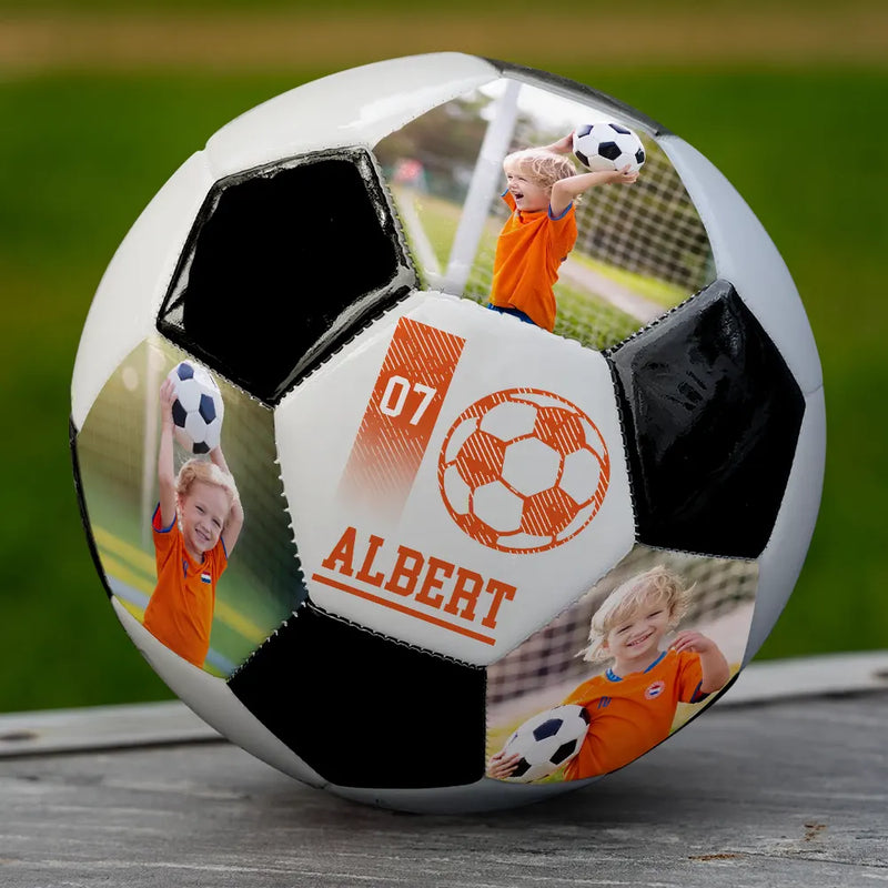 Custom Photo,Football (Soccer),Gift For Yourself,Confident,Upload Full Photo - Custom Photo Soccer Ball With Name - Personalized Soccer Ball
