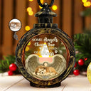 Sad,Memorial,Pet Lovers,Christmas - Custom Photo Some Angels Choose Fur Instead Of Wings - Personalized Candlelight Lantern Ornament