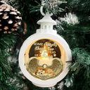 Sad,Memorial,Pet Lovers,Christmas - Custom Photo Some Angels Choose Fur Instead Of Wings - Personalized Candlelight Lantern Ornament