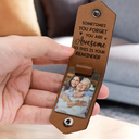 Gift For Mother,Gift For Grandma,Gift For Daughter,Love - Custom Photo Sometimes You Forget You Are Awesome - Personalized Leather Photo Keychain