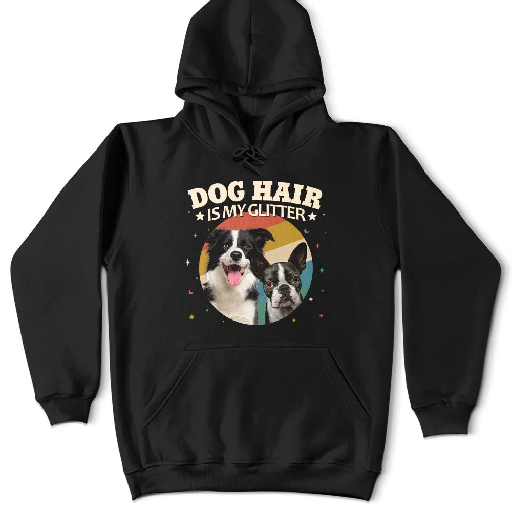 Dog Lovers,Pet Lovers,Dog Mom,Dog Dad,Cat Lovers,Cat Mom,Cat Dad,Pet Mom,Pet Dad,Love,Custom Photo - Custom Photo Spread Love Like Cat Hair Dog Hair - Personalized T Shirt