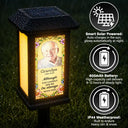 Art Design,Christmas,Sympathetic,Family,Memorial,Photo - Stained Glass - Custom Photo Stained Glass Memorial Your Light Will Always Shine In My Heart - Personalized Solar Garden Light